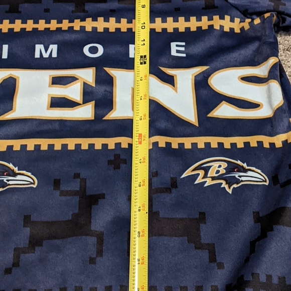Unisex Baltimore Ravens Flannel Pajamas Size XL - Picture 7 of 14